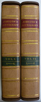 Lot 45 - Johnson (Samuel) A Dictionary of the English Language, 2006, Folio Society facsimile of the...