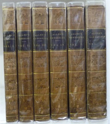 Lot 59 - Allen (Thomas) A New and Complete History of the County of York, 1828, 6 vols., engraved plates...