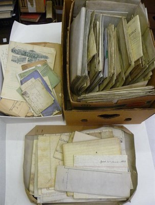 Lot 63 - Indentures A large collection of indentures, including land conveyances, probates, covenants,...