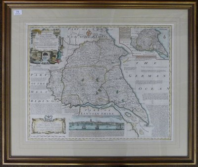 Lot 78 - Bowen (Eman.) An Accurate Map of the East Riding of York Shire, Divided into its Wapontakes ..,...