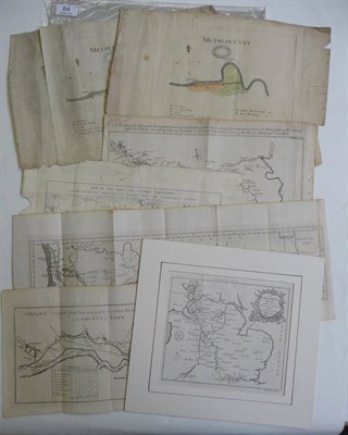 Lot 84 - Canal Maps Whitworth Robt., Plan of the Intended Navigable Canal from Moor Fields into the...