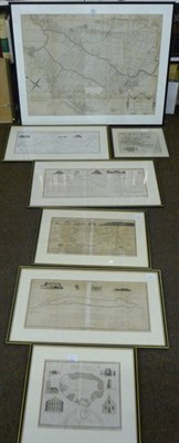 Lot 90 - Clarke (James) A Map of the Roads &c between Keswick and Broadwater, 1787, engraved map (with...