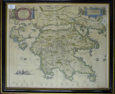 Lot 95 - Laurenbergio (J.) Peloponnesus sive Morea [Southern Greece], nd. [c1650], hand-coloured map,...