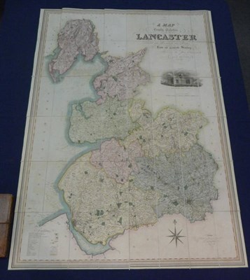 Lot 97 - Hennet (G.) A Map of the County Palatine of Lancaster. Divided into Hundreds and Parishes from...