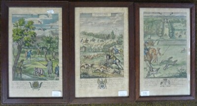 Lot 116 - Blome (Richard) Hunting ye Hare with deep mouthed hounds; Coursing with Grayhounds; Angling,...