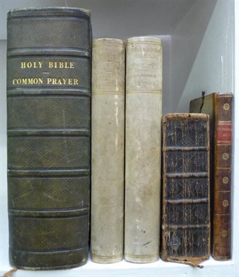 Lot 143 - Holy Bible The Book of Common Prayer .., 1726, John Baskett, portrait frontis, bound with The...