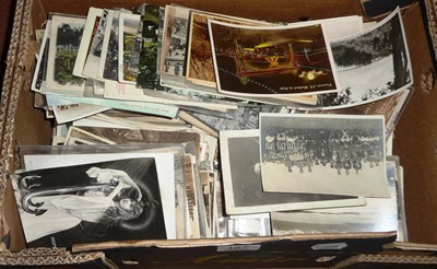 Lot 167 - A Box of Mixed Pre-War Postcards, including churches, topography, overseas interest and greetings