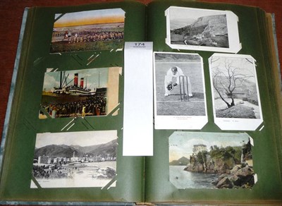 Lot 174 - An Album of Edwardian Postcards, containing approximately two hundred cards, including English...