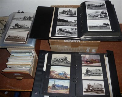 Lot 181 - A Large Collection of Railway Postcards, both vintage and modern, including a quantity of real...