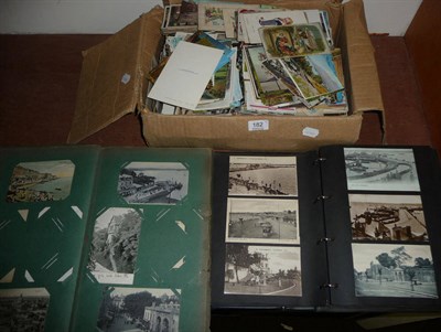 Lot 182 - A Large Collection of Mixed Postcards, both post and pre war, including an album of Southampton...