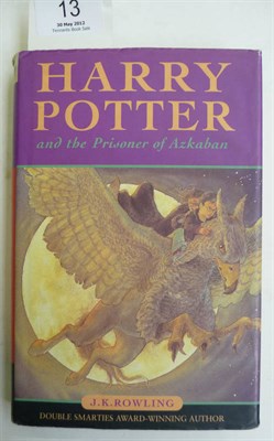 Lot 13 - Rowling (J.K.)Harry Potter and the Prisoner of Azkaban, 1999, Bloomsbury, first edition, first...