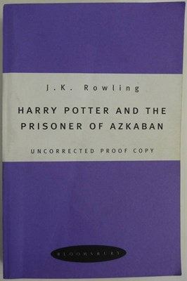 Lot 14 - Rowling (J.K.)Harry Potter and the Prisoner of Azkaban, 1999, uncorrected proof copy, original...