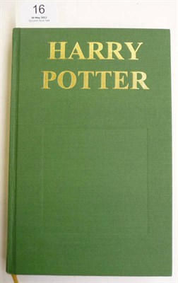 Lot 16 - Rowling (J.K.)[Harry Potter and the Prisoner of Azkaban], [1999], salesman's dummy for the...