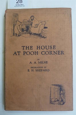 Lot 28 - Milne (A.A.)The House at Pooh Corner, 1928, 1st edition, dust wrapper (inscription to half title)