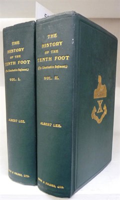 Lot 52 - Lee (Albert)The History of the Tenth Foot (The Lincolnshire Regiment), 1911, 2 vols., plates as...