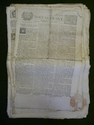 Lot 61 - The York CourantA collection of 30 individual copies of The York Courant, commencing Aug 5th...