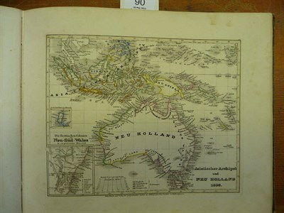 Lot 90 - Meyer (J.).. Meyer's Universal Atlas .., nd. [1840 or later], oblong 4to., 89 engraved maps,...