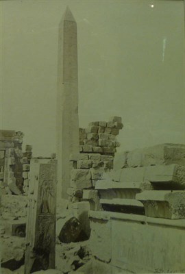 Lot 94 - Frith (Frances)Five photographs of Egypt, including; Pillars in the Great Hall, Karnak; The...