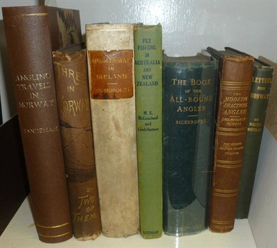 Lot 105 - Sandeman (Fraser)Angling Travels in Norway, 1895, colour plates of salmon flies, recent half...