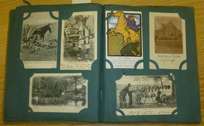 Lot 157 - An Album Containing Eighty Mixed Postcards, including Nelson Series, topography, advertising,...