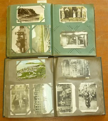 Lot 175 - Two Albums of Mixed Postcards, containing approximately three hundred pre-war cards, including...
