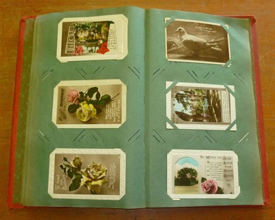 Lot 176 - An Album of Mixed Postcard, containing approximately two hundred and forty pre-war cards, including