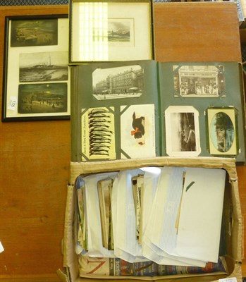 Lot 178 - A Mixed Collection of Postcards, mainly pre-war, including real photographic Yorkshire and...