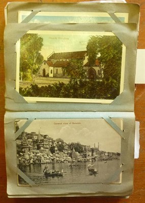 Lot 182 - An Album of North West Frontier Postcards, containing one hundred and two pre-war cards,...