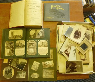 Lot 183 - Mixed Ephemera, including a Kelly's Directory of Yorkshire 1893, cabinet cards and other...