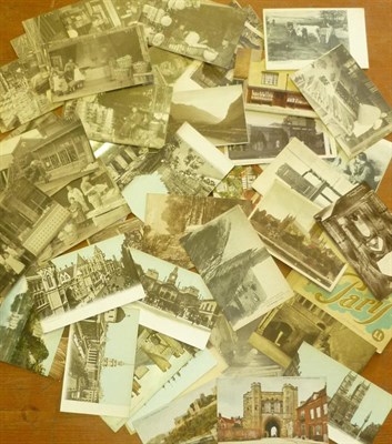 Lot 184 - Thirty Nine Postcards of Japanese People at Work, black and white pre-war photographic cards,...