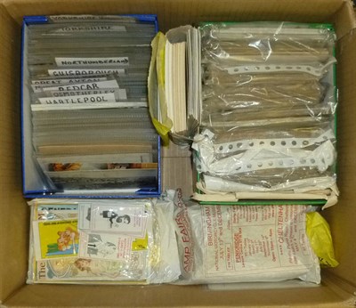 Lot 189 - A Collection of Mixed Postcards, including a box of Yorkshire and North Eastern topographical...