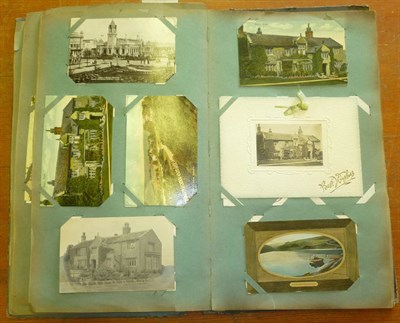 Lot 190 - An Album of Mixed Postcards, containing approximately two hundred pre-war cards, including a...