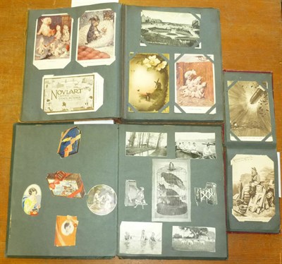 Lot 203 - An Album of Mixed Postcards, containing approximately one hundred and twenty mainly pre-war...
