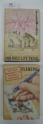 Lot 69 - Fleming (Ian) On Her Majesties Secret Service, 1963, Cape, first edition, brown cloth with...