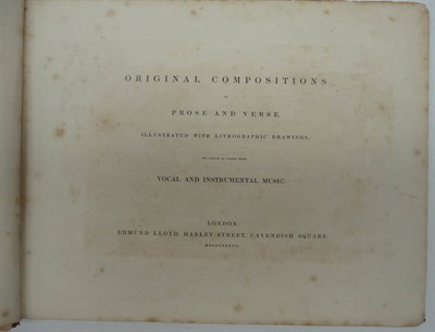 Lot 84 - Shelley (Mary Wollstonecraft) et al Original Compositions in Prose and Verse, illustrated  with...