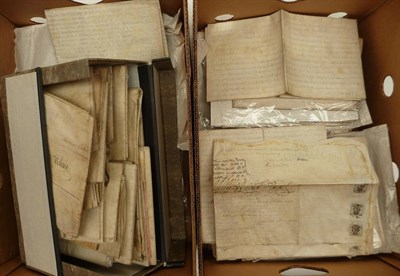 Lot 121 - Indentures A collection of early indentures, manuscript on vellum.         (qty)