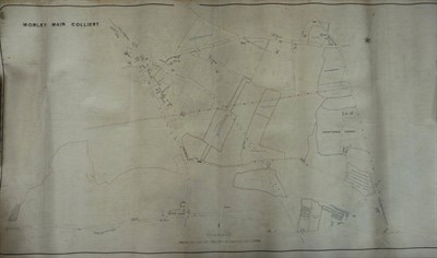 Lot 146 - Morley Main Colliery  Eight hand-coloured original plans, comprising; Morley Main Colliery, nd., H.