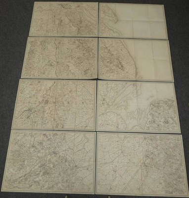 Lot 155 - Colby (Major) of the Royal Engineers A large untitled folding map of Lincolnshire and Rutland...