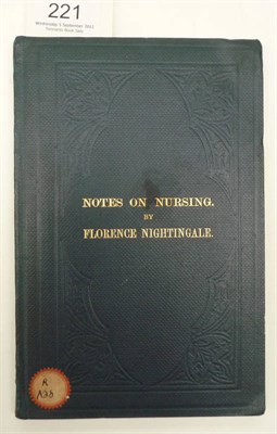 Lot 221 - Nightingale (Florence) Notes of Nursing: What it Is, and What it is Not, nd., Harrison & Sons,...