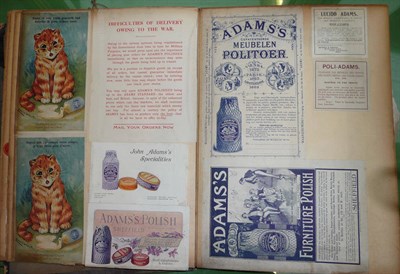 Lot 228 - An Album Containing a Collection of Adams of Sheffield Furniture Polish Advertising Material,...