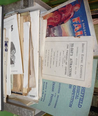 Lot 232 - A Collection of Sheffield Theatre Programmes, also opera and concert programmes, amateur dramatics