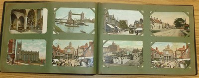 Lot 244 - An Album of Mixed Edwardian Postcards, containing approximately two hundred and fifty cards,...