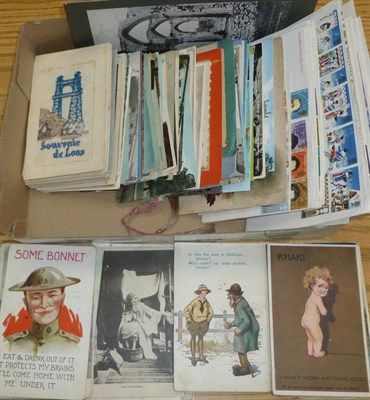 Lot 245 - A Collection of Mixed Postcards and First Day Covers, including Titanic song card, Cowling New...