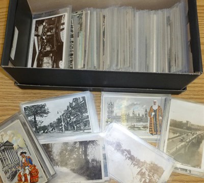 Lot 266 - London and Surrounding Area - Two hundred and twenty postcards of London, including many real...