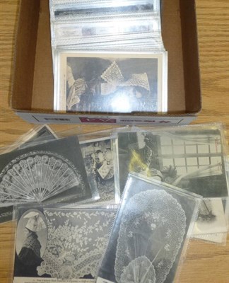 Lot 271 - Subject Cards (L) - One hundred and ninety nine postcards, comprising 77 lace making, 45...