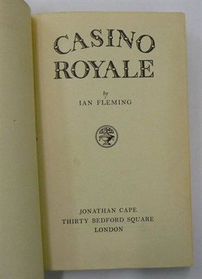 Lot 36 - Fleming (Ian) Casino Royale, 1953, Cape, first edition, ex-library, title and half title loose,...
