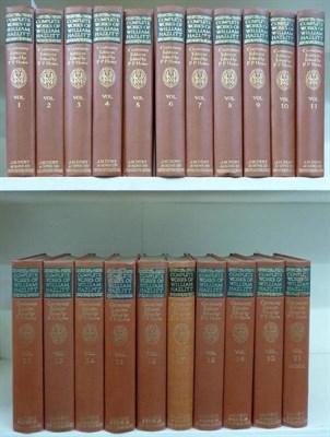 Lot 58 - Hazlitt (William) The Complete Works of William Hazlitt, 1930-34, Dent, 21 vols., Centenary...