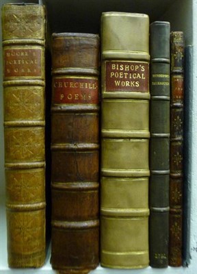 Lot 107 - Moore (Edward) Poems, Fables, and Plays, 1756, 4to., contemporary calf (some wear); Churchill (C.)