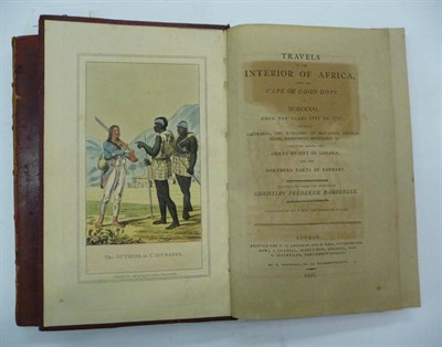 Lot 168 - Damberger (Christian Frederick) Travels in the Interior of Africa, from the Cape of Good Hope...