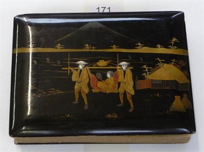 Lot 171 - Japanese Photographs 50 sepia photographs with hand colouring, mounted in a concertina album,...